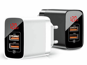 آداپتور دو پورت سریع بیسوس Baseus Mirror Lake BS-E912 Charger