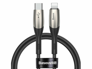 کابل شارژ سریع لایتنینگ به تایپ سی بیسوس Baseus Horizontal Lightning to Type-C Cable 1m