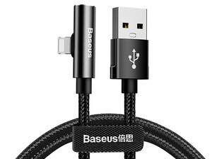 کابل صدا و شارژ لایتنینگ بیسوس Baseus Rhythm Bent Connector Audio 1.2m