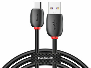 کابل شارژ تایپ سی هواوی بیسوس Baseus Purple Ring HW Flash Charge Type-C Cable 1m