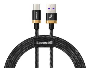 کابل تایپ سی سریع بیسوس Baseus Purple Gold Red Flash Type-C Cable 2m