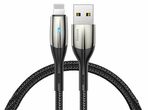 کابل شارژ سریع و انتقال داده لایتنینگ بیسوس Baseus Horizontal Lightning Data Cable 1m