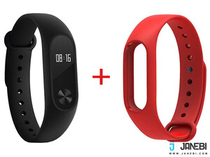 دستبند سلامتی شیائومی همراه بند Xiaomi Mi Band 2 With Strap