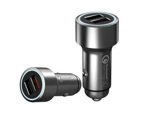 شارژر فندکی فست شارژ ماشین دو پورت شیائومی