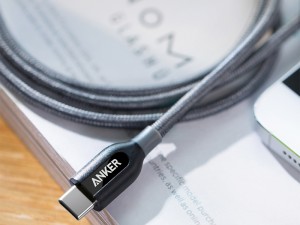 کابل تبدیل USB-C به USB-C 2.0 انکر مدل A8187 PowerLine Plus به طول 0.9 متر