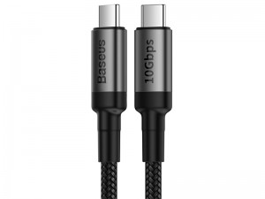 کابل فست شارژ دو سر تایپ سی بیسوس مدل Cafule PD3.1 100W QC3.0 Cable CATKLF-SG1 با قابلیت اتصال به تلویزیون