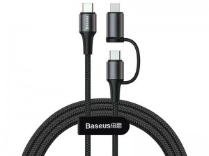 کابل تایپ سی دو کاره بیسوس مدل Twins 2 in 1 cable