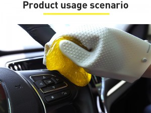 دستکش و ژل تمیز‌کننده بیسوس مدل Car Cleaning Kit مناسب برای خودرو