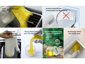 دستکش و ژل تمیز‌کننده بیسوس مدل Car Cleaning Kit مناسب برای خودرو