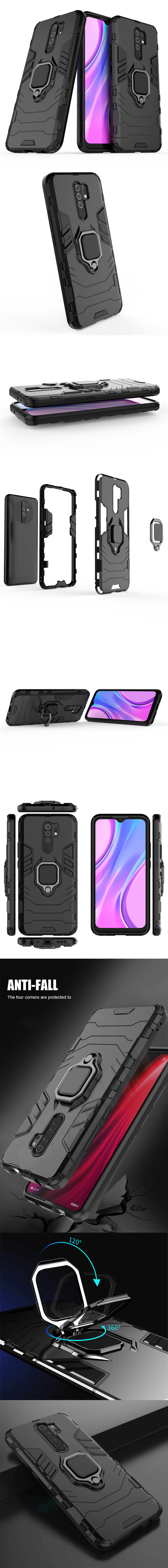 گارد ضد ضربه انگشتی Xiaomi Redmi 9 ShockProof Armor Ring