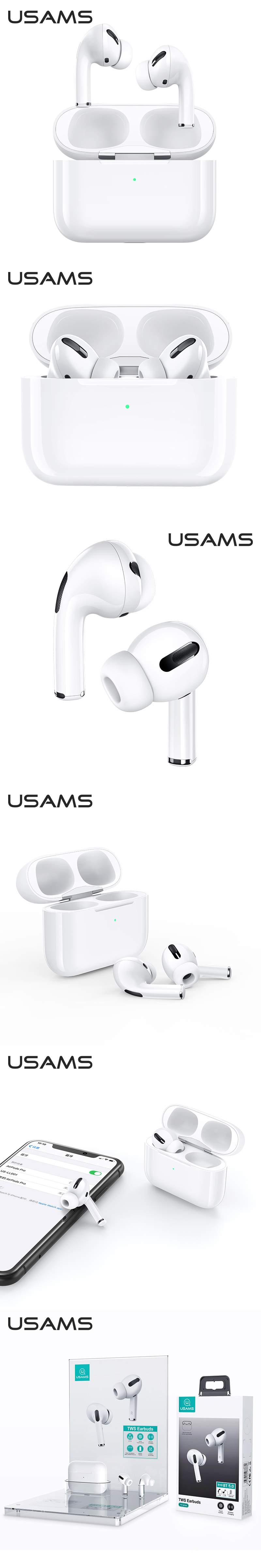 هندزفری بلوتوث یوسمز USAMS US-YS001 TWS Earbuds YS Series