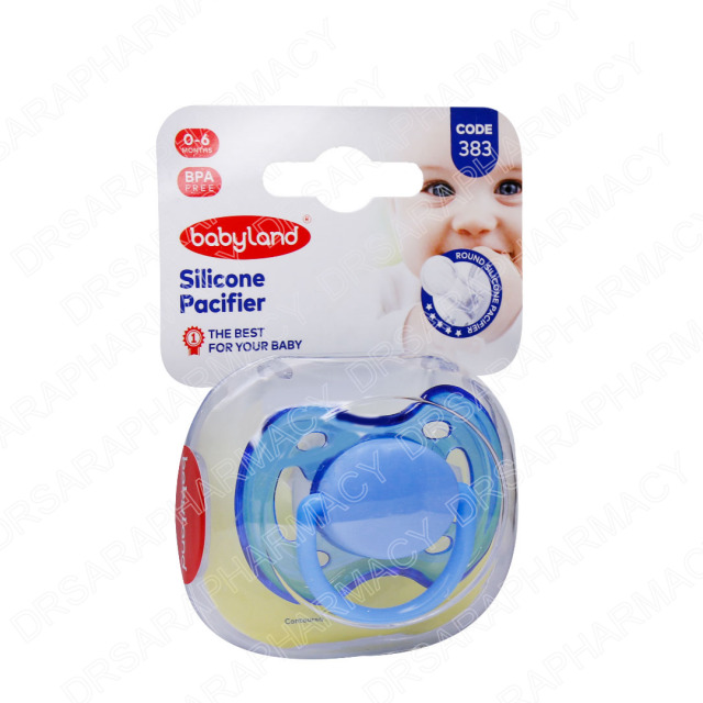 پستانک بیبی لند مدل 383 مناسب نوزادان از بدو تولد تا 6 ماهگی