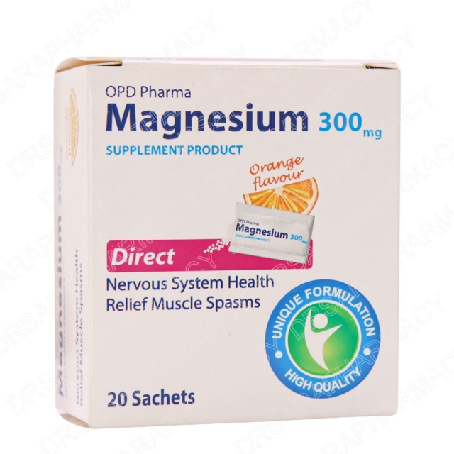 ساشه منیزیم 300 میلی گرم او پی دی فارما