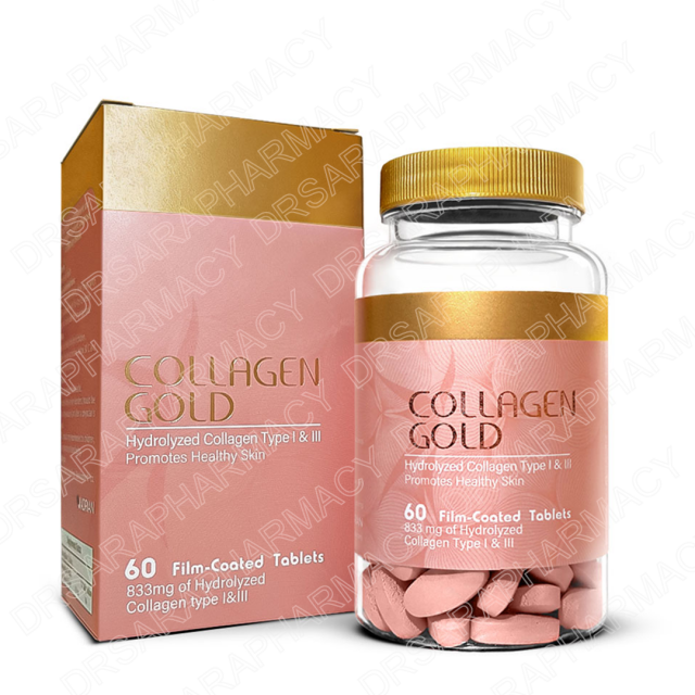 قرص 60 عددی کلاژن گلد آدریان