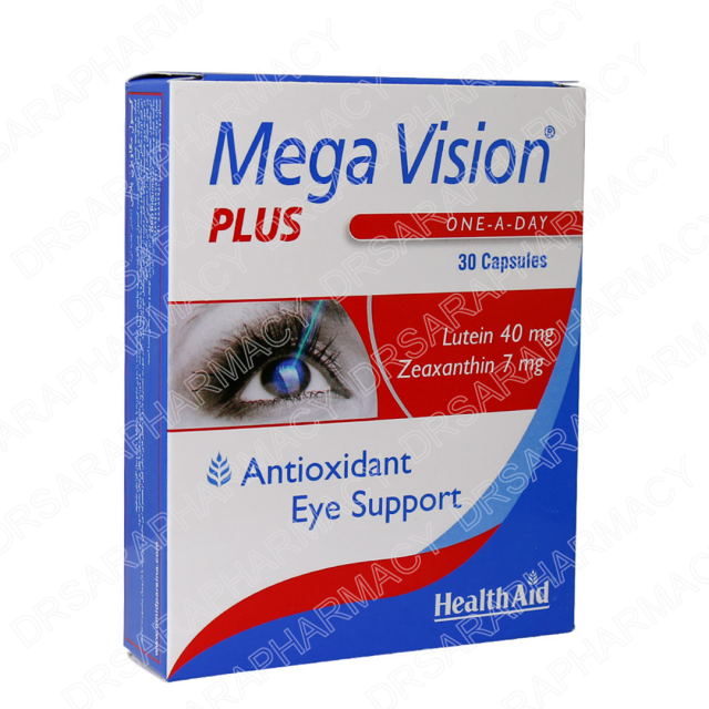 کپسول 30 عددی مگا ویژن پلاس هلث اید
