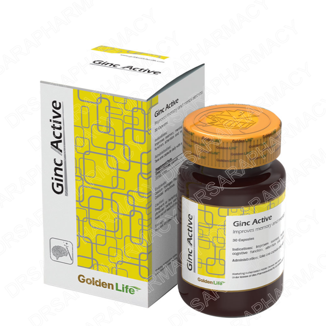 قرص جینک اکتیو گلدن لایف 30 عددی