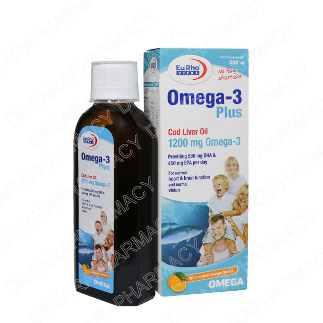 شربت امگا 3 پلاس یوروویتال