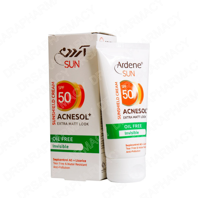 کرم ضد آفتاب آردن با SPP50 مناسب پوست چرب و آکنه دار  بی رنگ