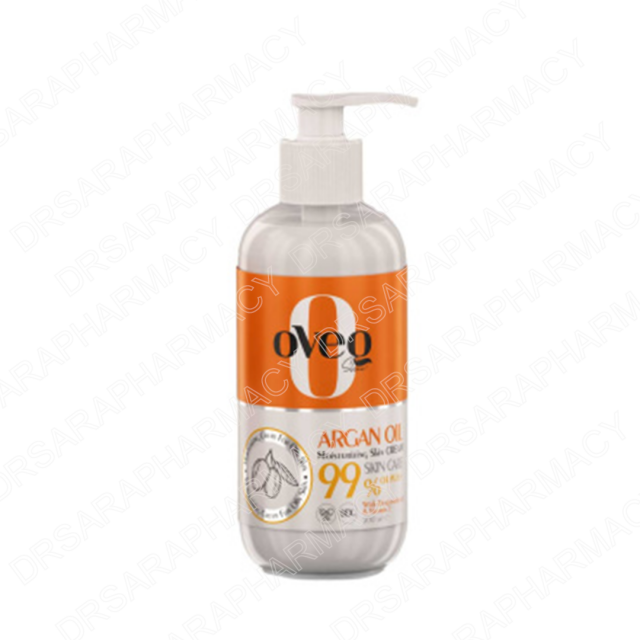 کرم مرطوب کننده و آبرسان اوک شاین حاوی روغن آرگان  پمپی حجم 200 میلی لیتری