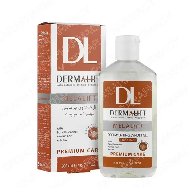 ژل شستشوی غیر صابونی درمالیفت روشن کننده پوست ملالیفت