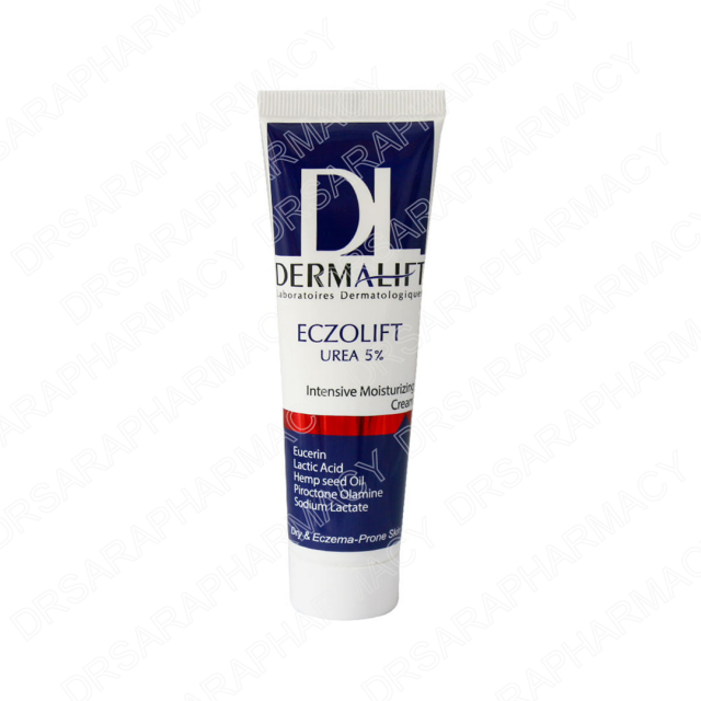 کرم مرطوب کننده و نرم کننده حاوی اوره 5 درصد درمالیفت مناسب پوست خشک و آتوپیک 50 میلی لیتری