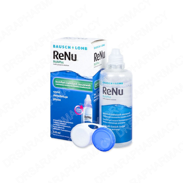 محلول شستشوی لنز رنیو بوش اند لومب مناسب لنزهای طبی و رنگی 120 میلی لیتر