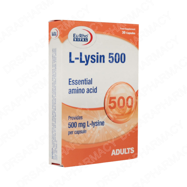ال لیزین 500 میلی گرم یوروویتال  30 عددی
