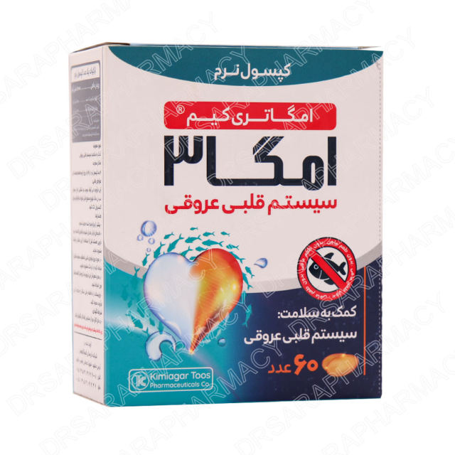 کپسول نرم امگا 3 کیمیاگر طوس 60 عددی