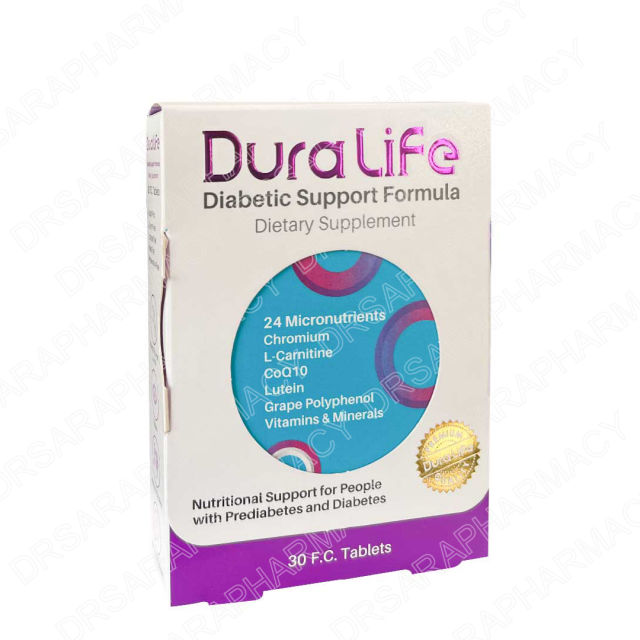 قرص روکشدار دورالایف دیابت فاران شیمی 30 عددی