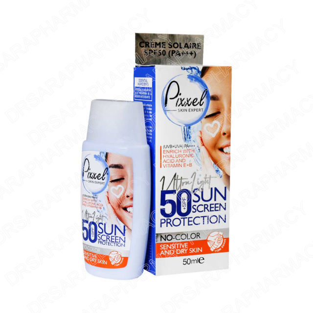کرم ضد آفتاب SPF50 پیکسل بی رنگ