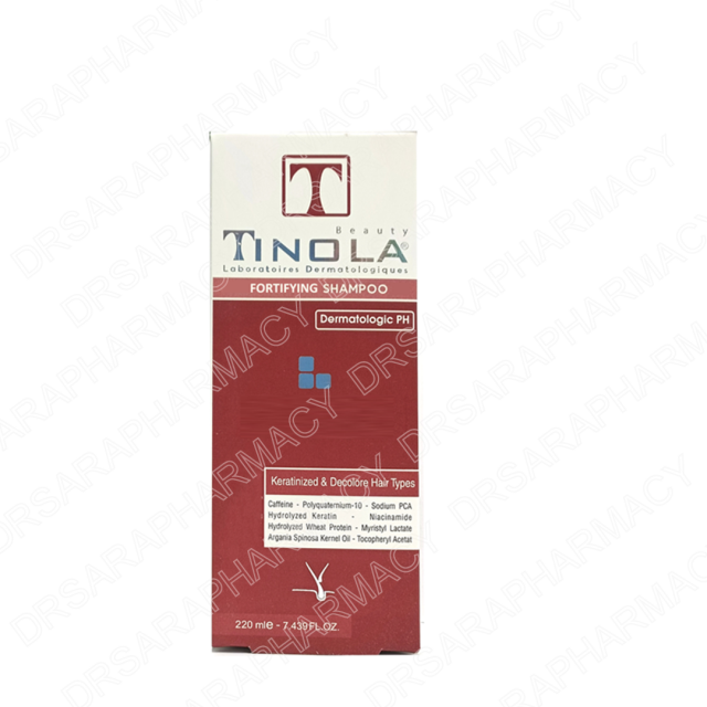 شامپو تقویت کننده موهای آسیب دیده حاوی کراتین تینولا 220 میلی
