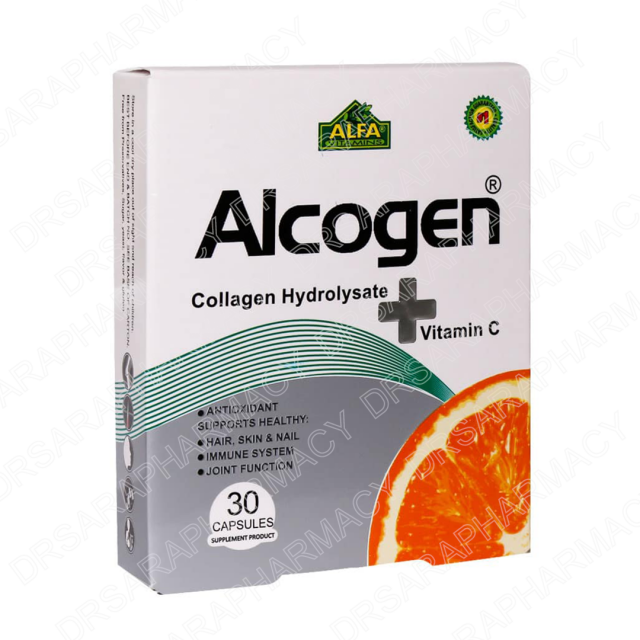 کپسول آلکوژن با ویتامین C آلفا ویتامینز