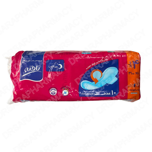نوار بهداشتی ویژه شب تافته 10 عددی سایز xl