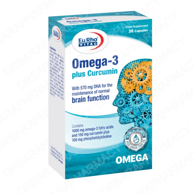 کپسول امگا ۳ پلاس کورکومین یوروویتال