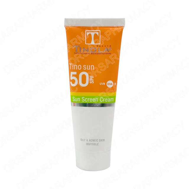 کرم ضد آفتاب بدون رنگ تینولا SPF50 برای پوست های چرب و جوش دار