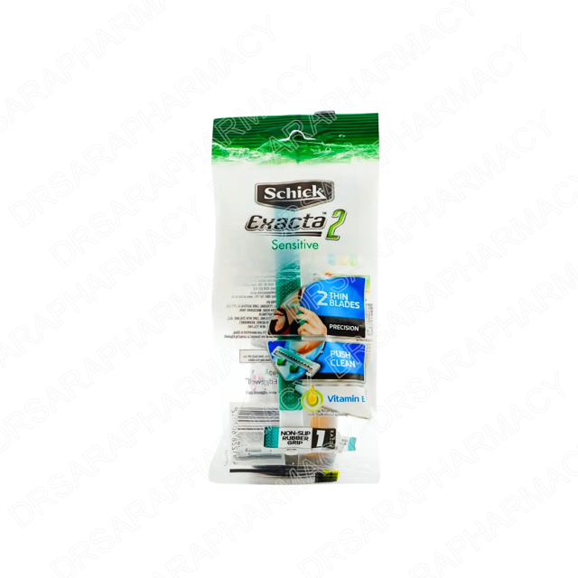 تیغ اصلاح خودتراش اگزکتا 2 لبه پوست حساس شیک (یک عددی)