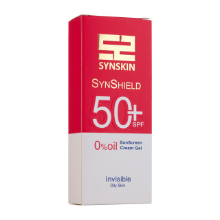 ژل کرم ضد آفتاب ساین اسکین مدل Syn Shield با SPF50 مناسب پوست چرب حجم 50 میلی لیتر Invisible