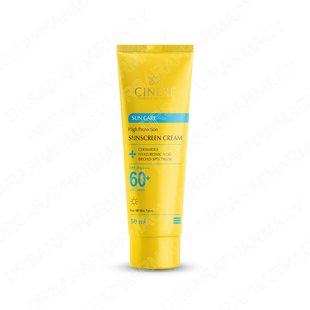 کرم ضد آفتاب بدون رنگ مناسب انواع SPF60+ پوست  سینره