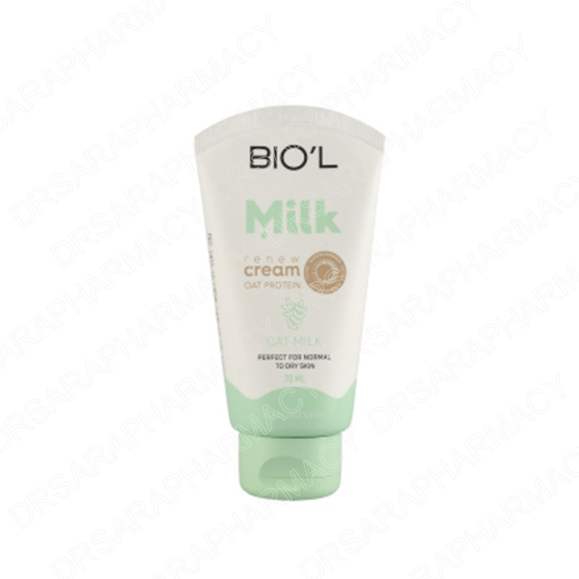 کرم مرطوب‌کننده دست و صورت بیول مدل Oat Milk حجم ۷۰ میلی‌لیتر