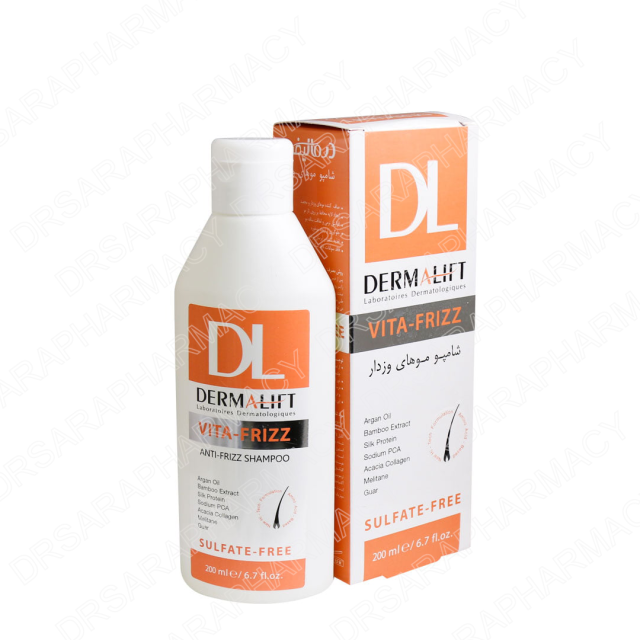 شامپو موهای مجعد و وزدار درمالیفت Vita-Frizz