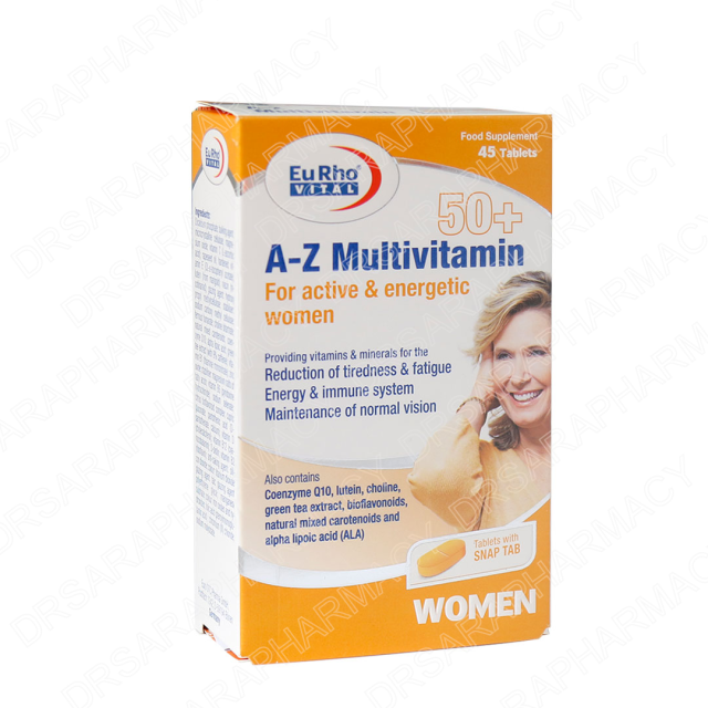 قرص A Z مولتی ویتامین بالای 50 سال بانوان یوروویتال