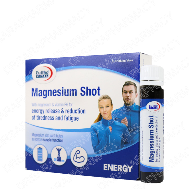 ویال خوراکی 6 عددی منیزیم شات یوروویتال