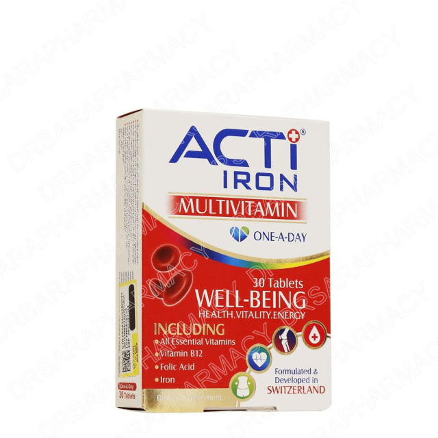 قرص اکتی آیرون لیبرتی سوئیس 30 عددی