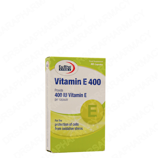 کپسول ژلاتینی ویتامین (ای) E یوروویتال 400 واحد