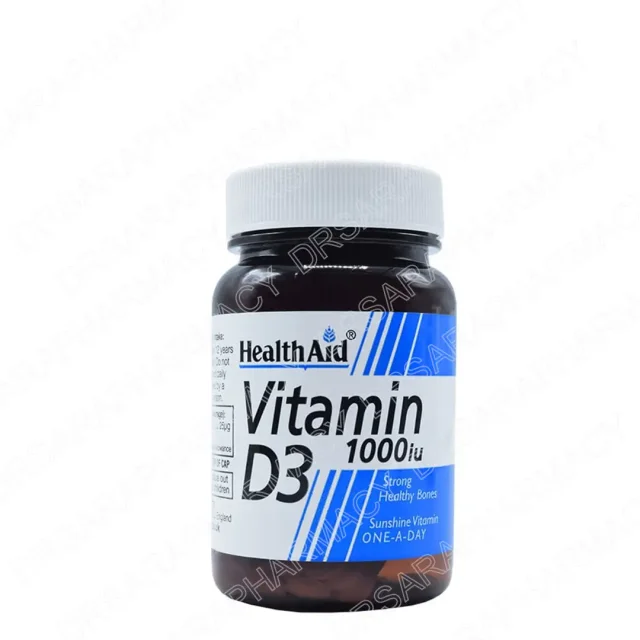 قرص ویتامین D3 هلث اید 1000 واحد 30 عددی