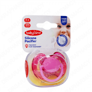 پستانک ارتودنسی بیبی لند کد 387 مناسب نوزادان از بدو تولد تا 6 ماه