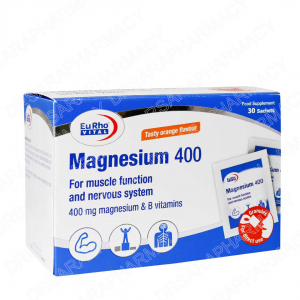 ساشه 30 عددی منیزیم 400 یوروویتال