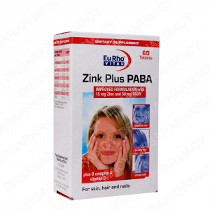 قرص زینک پلاس پابا یوروویتال 60 عددی