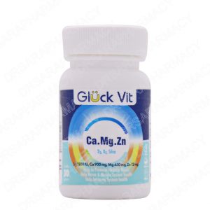 قرص کلسیم منیزیم زینک گلوک ویت 30 عددی