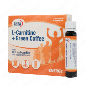 ویال ال کارنیتین و قهوه سبز یوروویتال 6 عددی